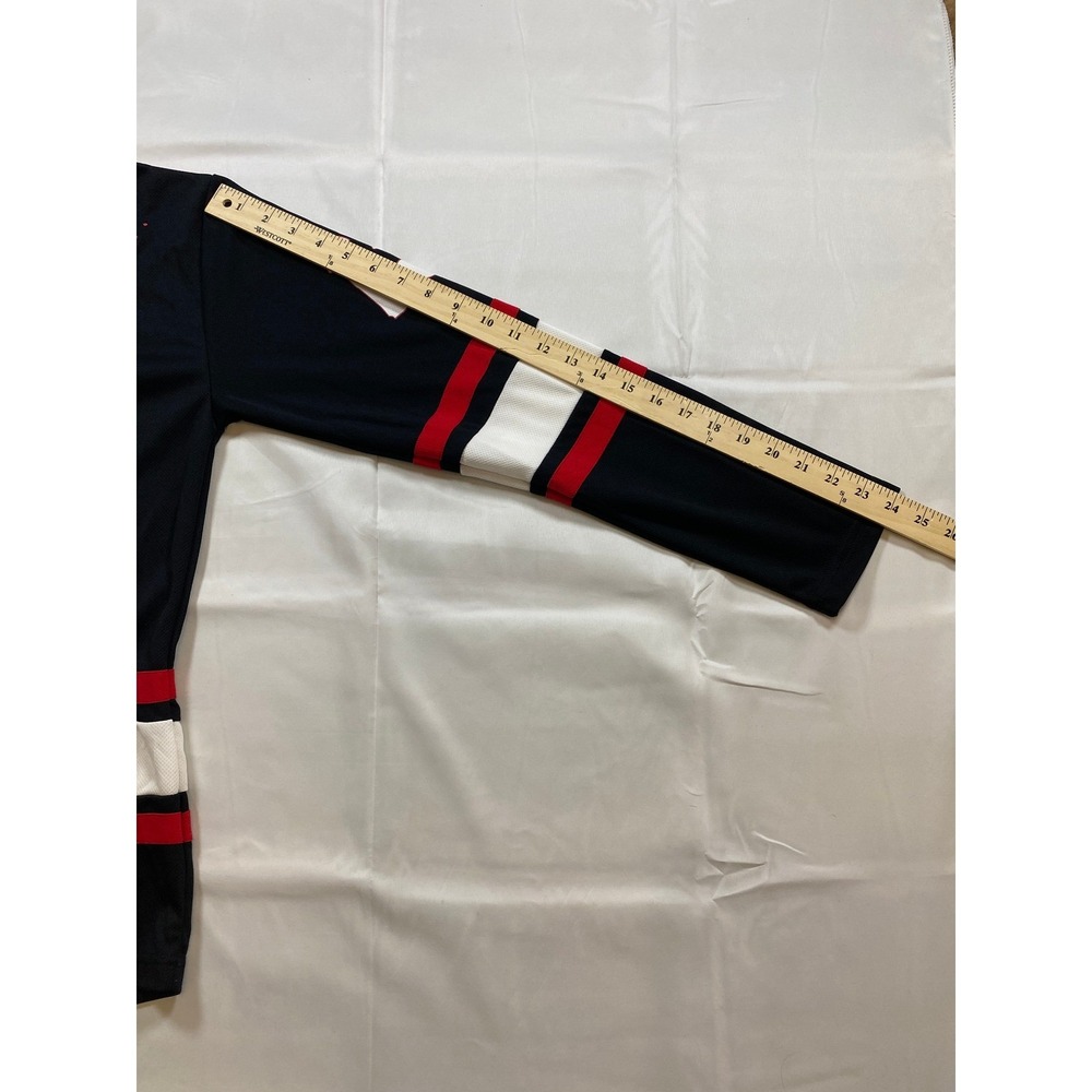 Friday the‎ 13th Jason Voorhees Hockey Jersey Black Red White Size S P - Picture 7 of 13